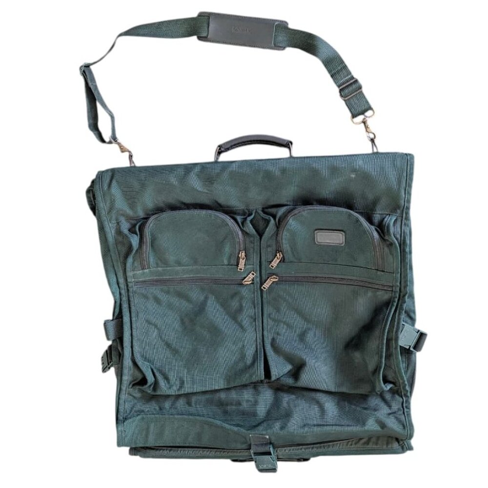 Vintage Green Tumi Hanging Garment Carrier